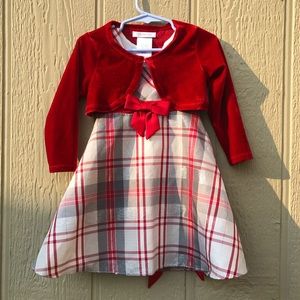 Silver and Red Plaid Christmas Dress (28)
